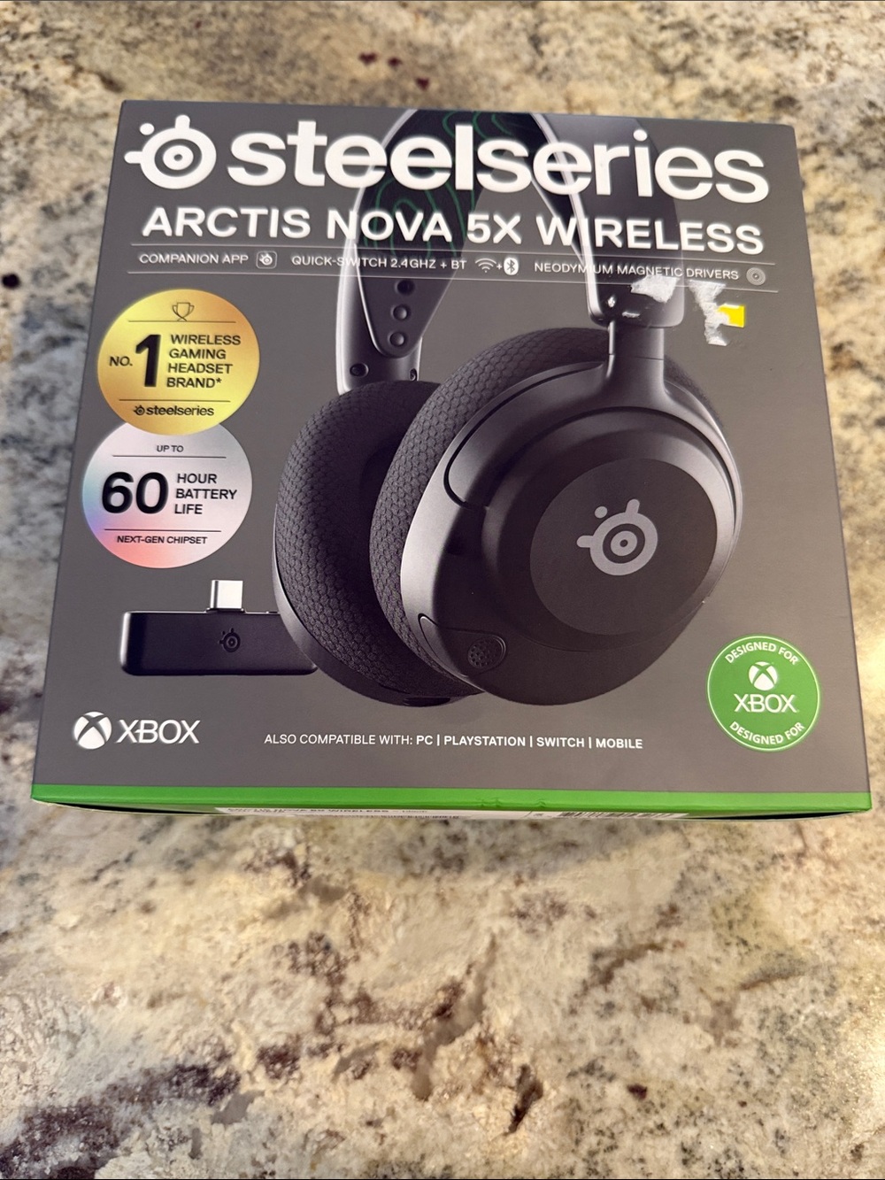 NEW SteelSeries Arctis Nova 5X Wireless Gaming Headset - Black